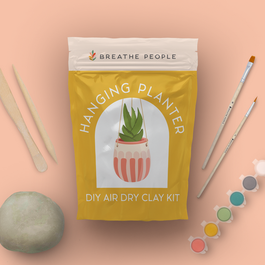 DIY Air Dry Clay Kit- Make Your Own Hanging Planter