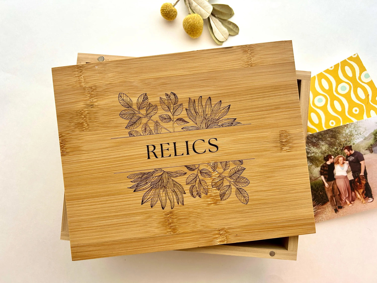 Handcrafted Bamboo Relics Memory Box
