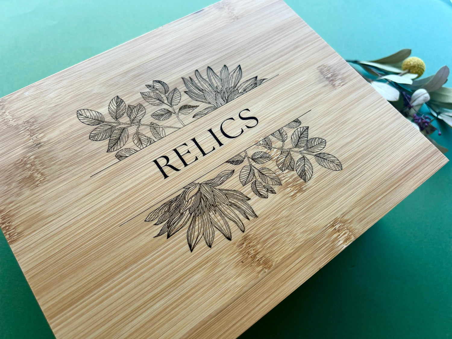 Handcrafted Bamboo Relics Memory Box