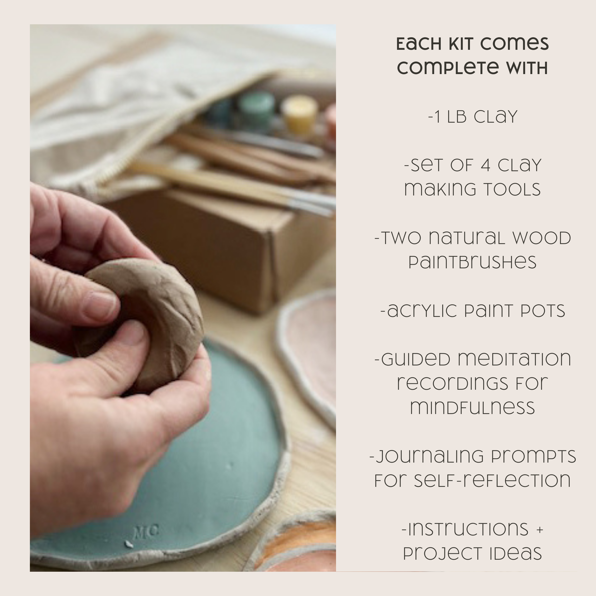 Meditative Art Clay Making Kit – Breathe People