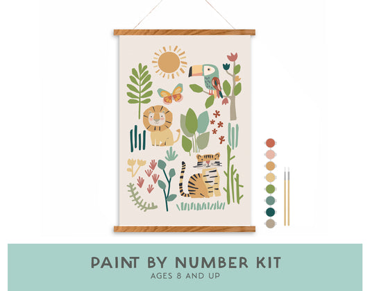 Jungle Adventure Paint by Number Kit