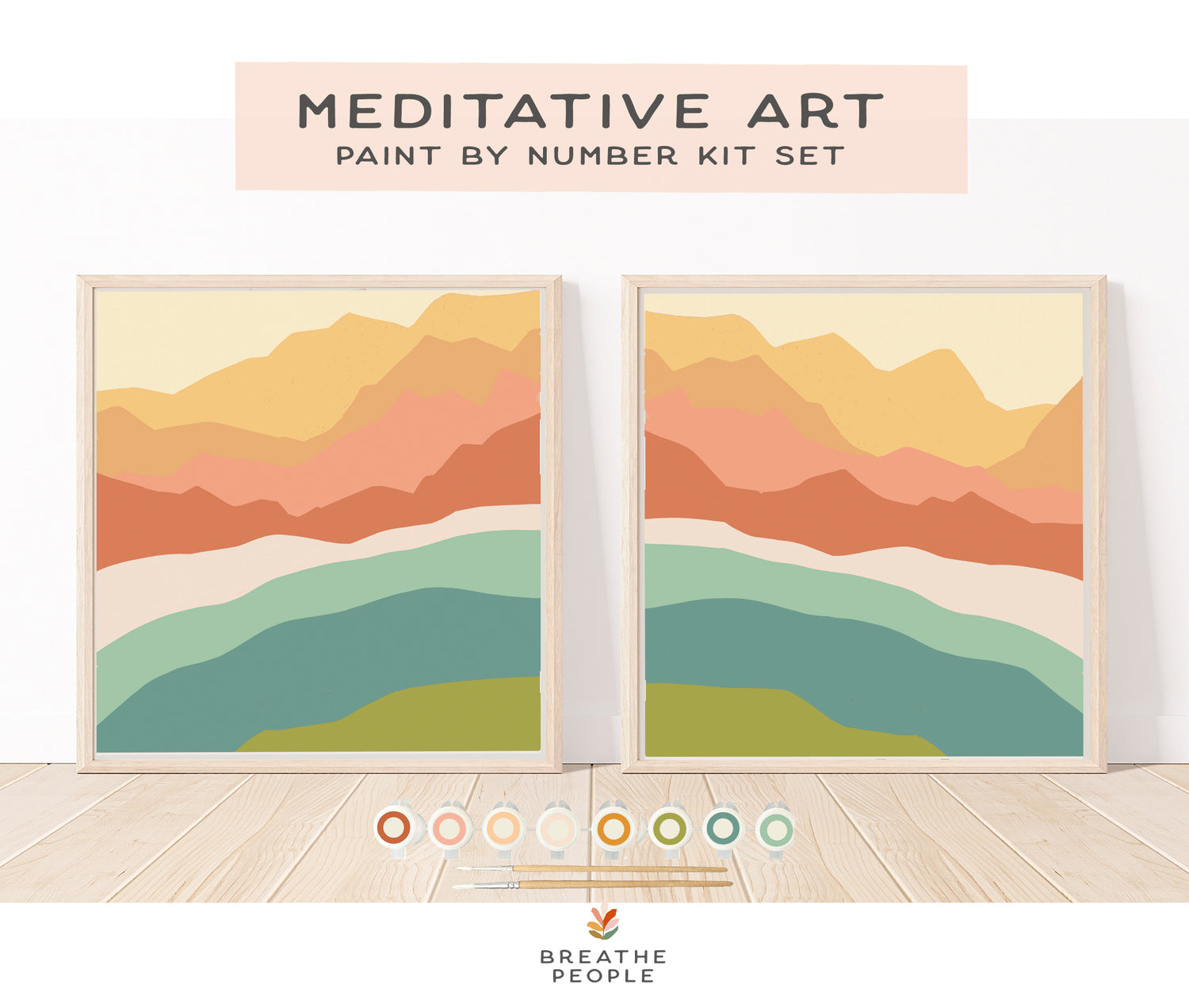 Abstract Zen Peaks Paint by Numbers Kits