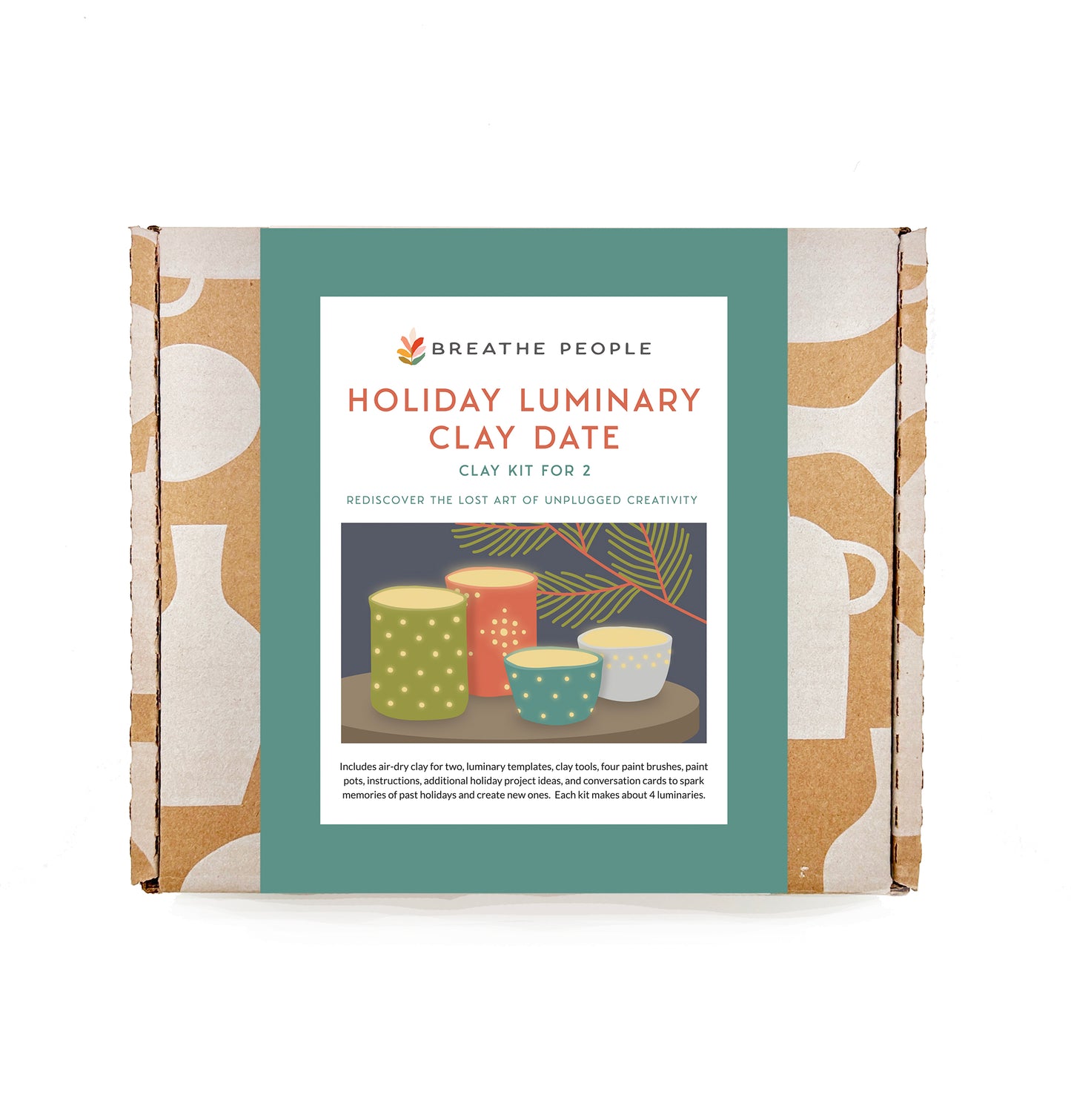 Holiday Luminary Clay Date Kit