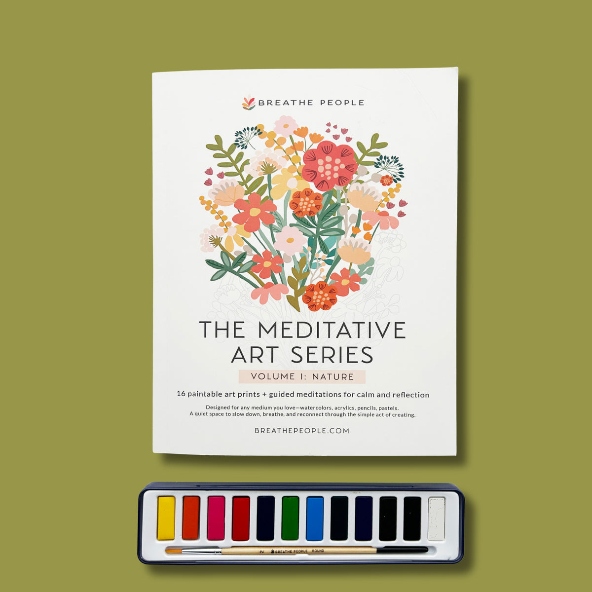 Meditative Art Workbook, 16 Pages of Guided Creative Ritual