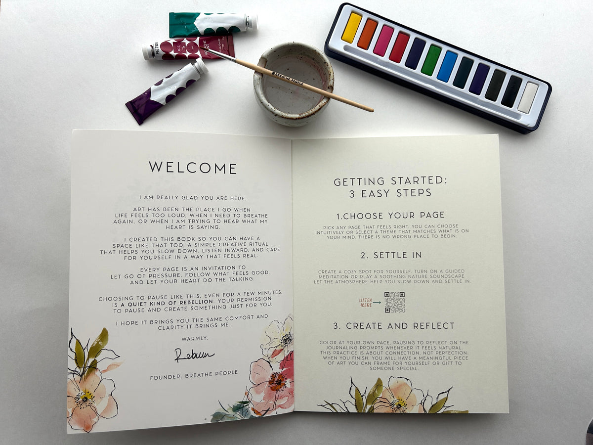 Meditative Art Workbook, 16 Pages of Guided Creative Ritual