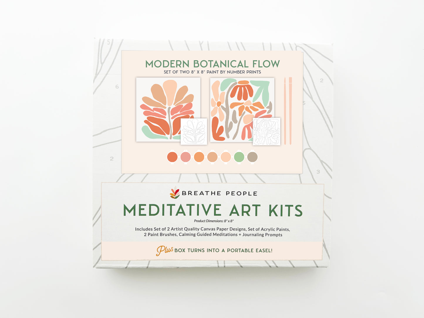 Modern Botanical Flow Paint by Numbers Kits