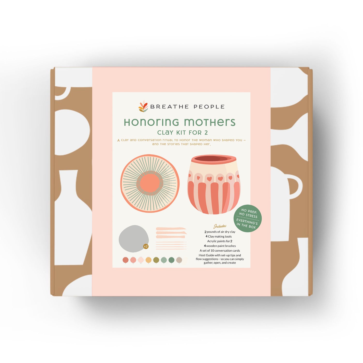 Honoring Mothers Clay Kit for 2: A Creative Keepsake for Connection