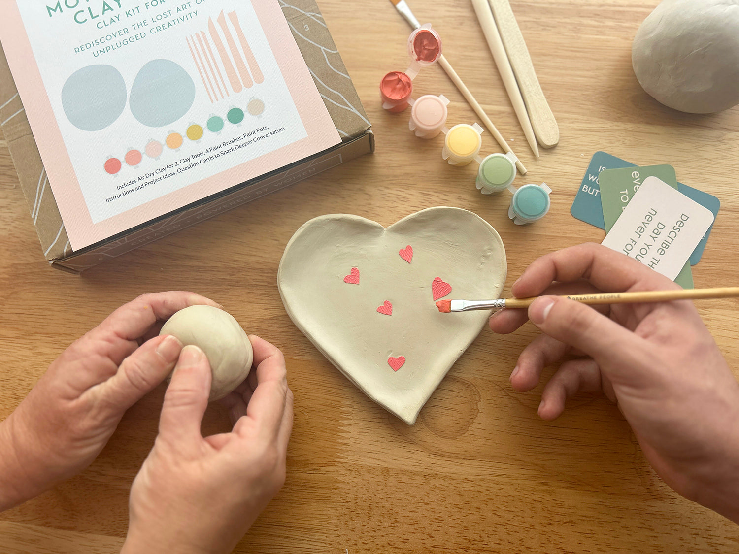 Honoring Mothers Clay Kit for 2: A Creative Keepsake for Connection