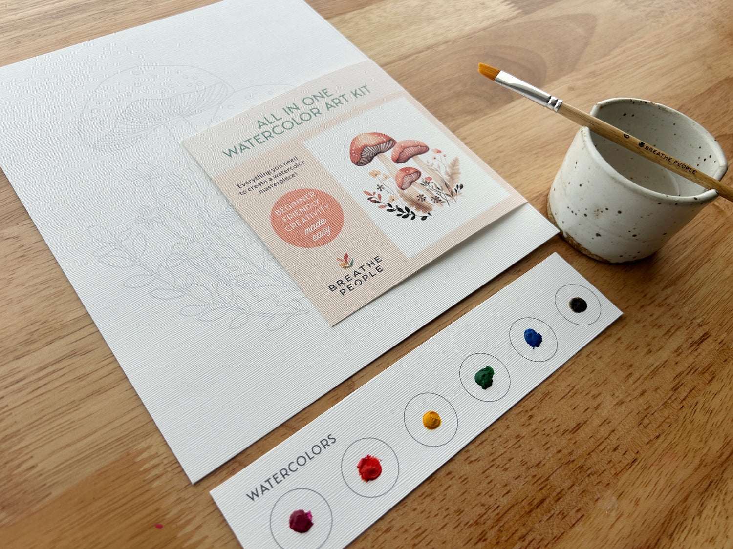 Mushroom All-In-One Watercolor Kit