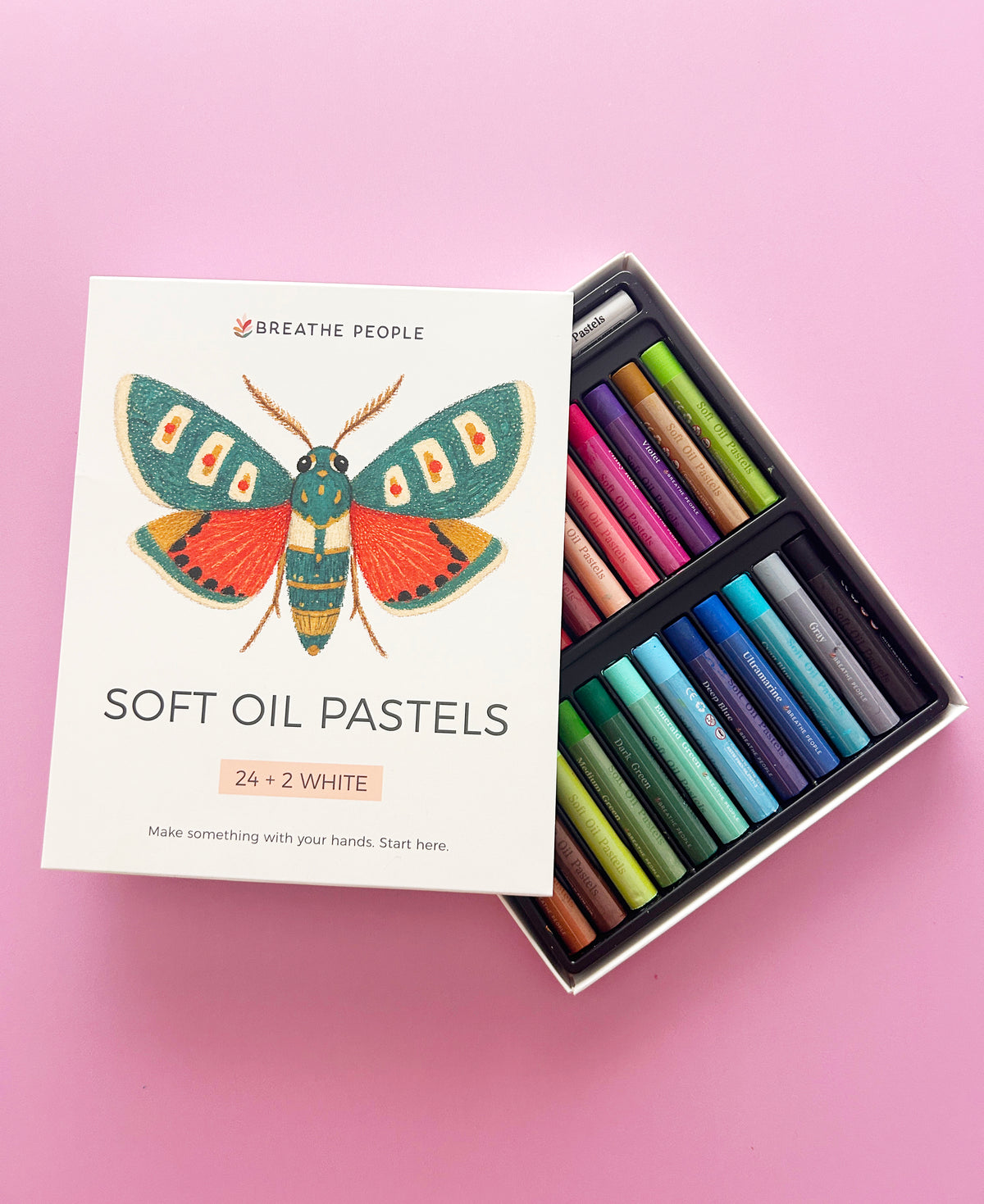 Oil Pastel Set of 24, Screen-Free Art