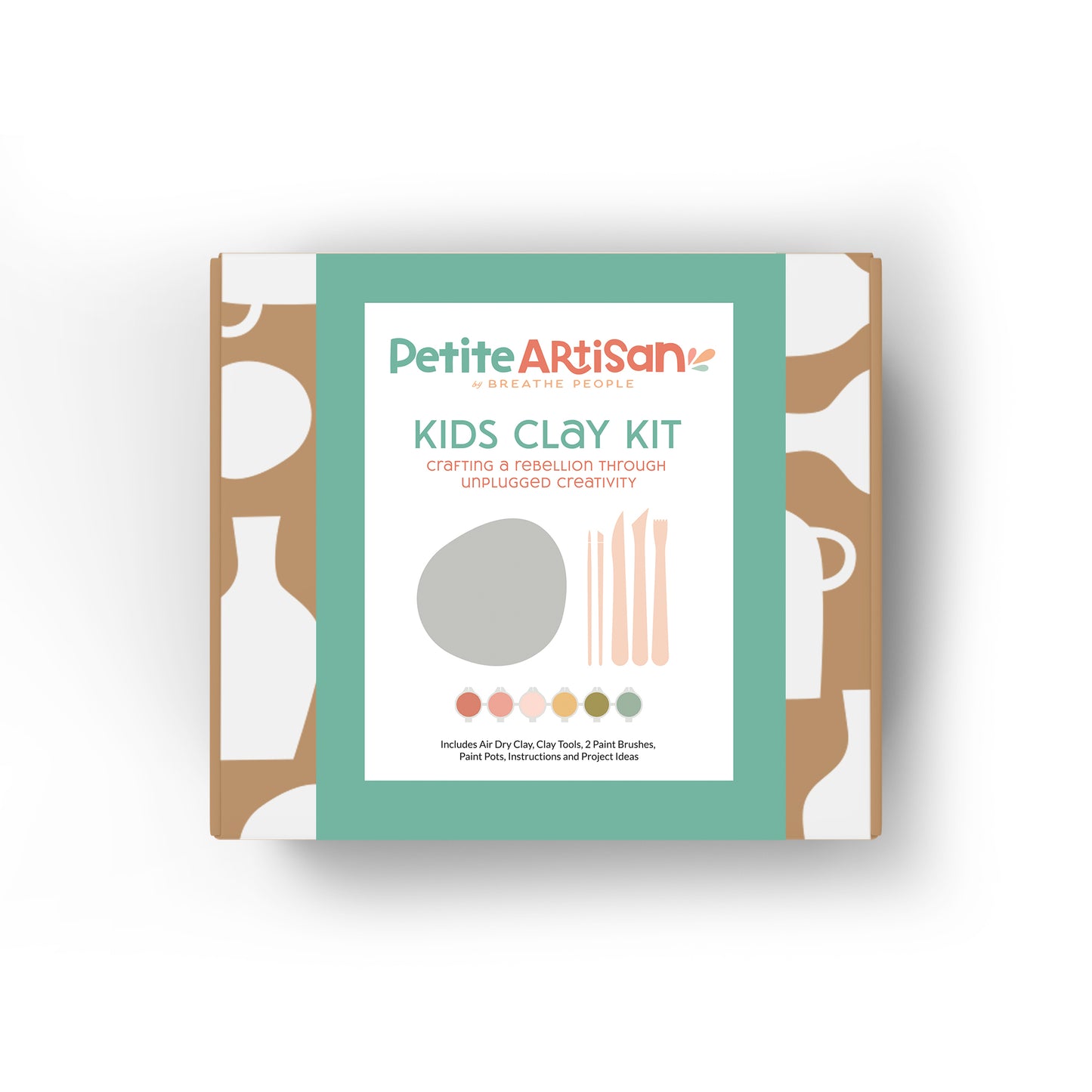 Petite Artisan DELUXE Air Dry Clay Party Kits
