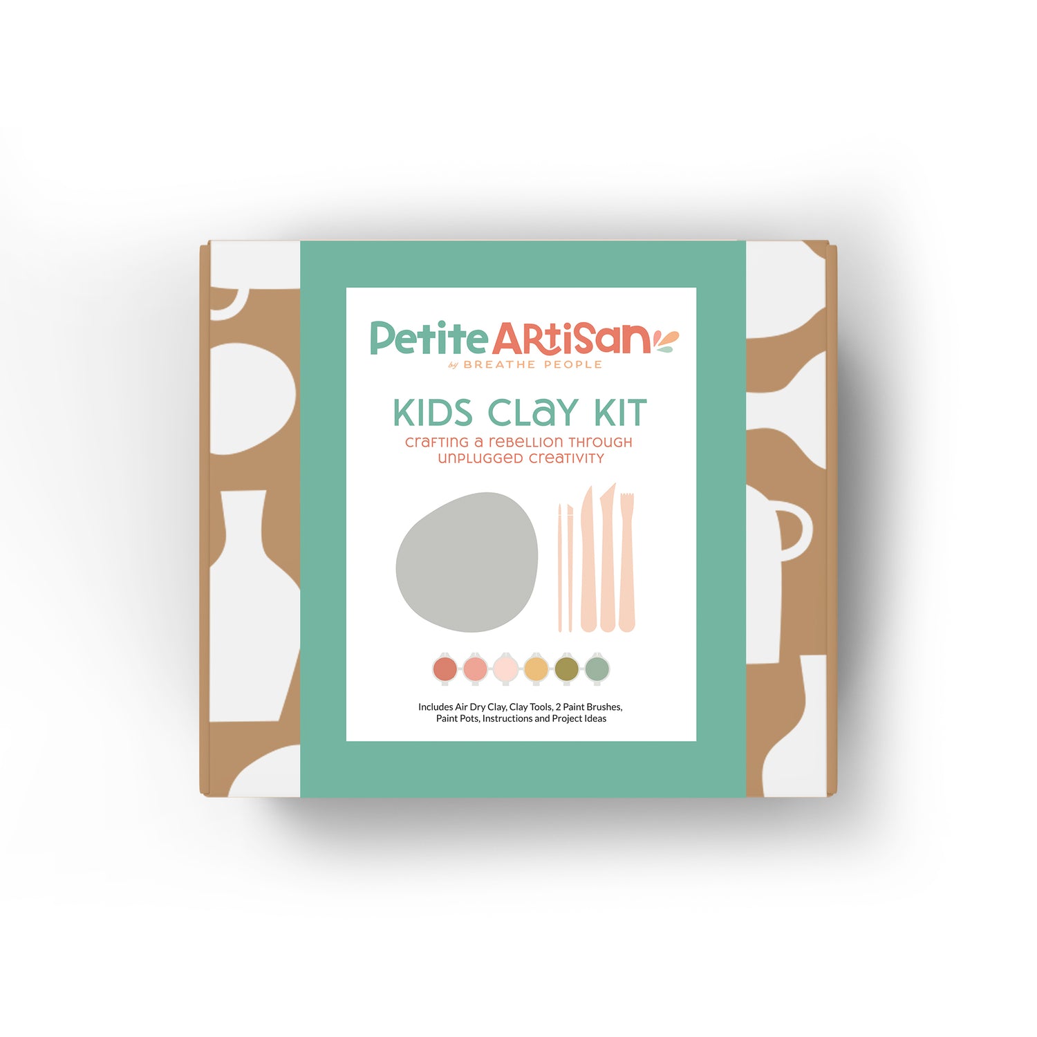 Petite Artisan DELUXE Air Dry Clay Party Kits