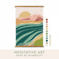 Riverwalk Meditative Art Paint by Number Kit