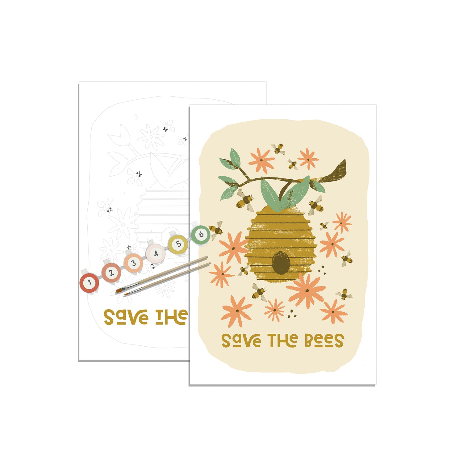Save the Bees Paint by Number Kit