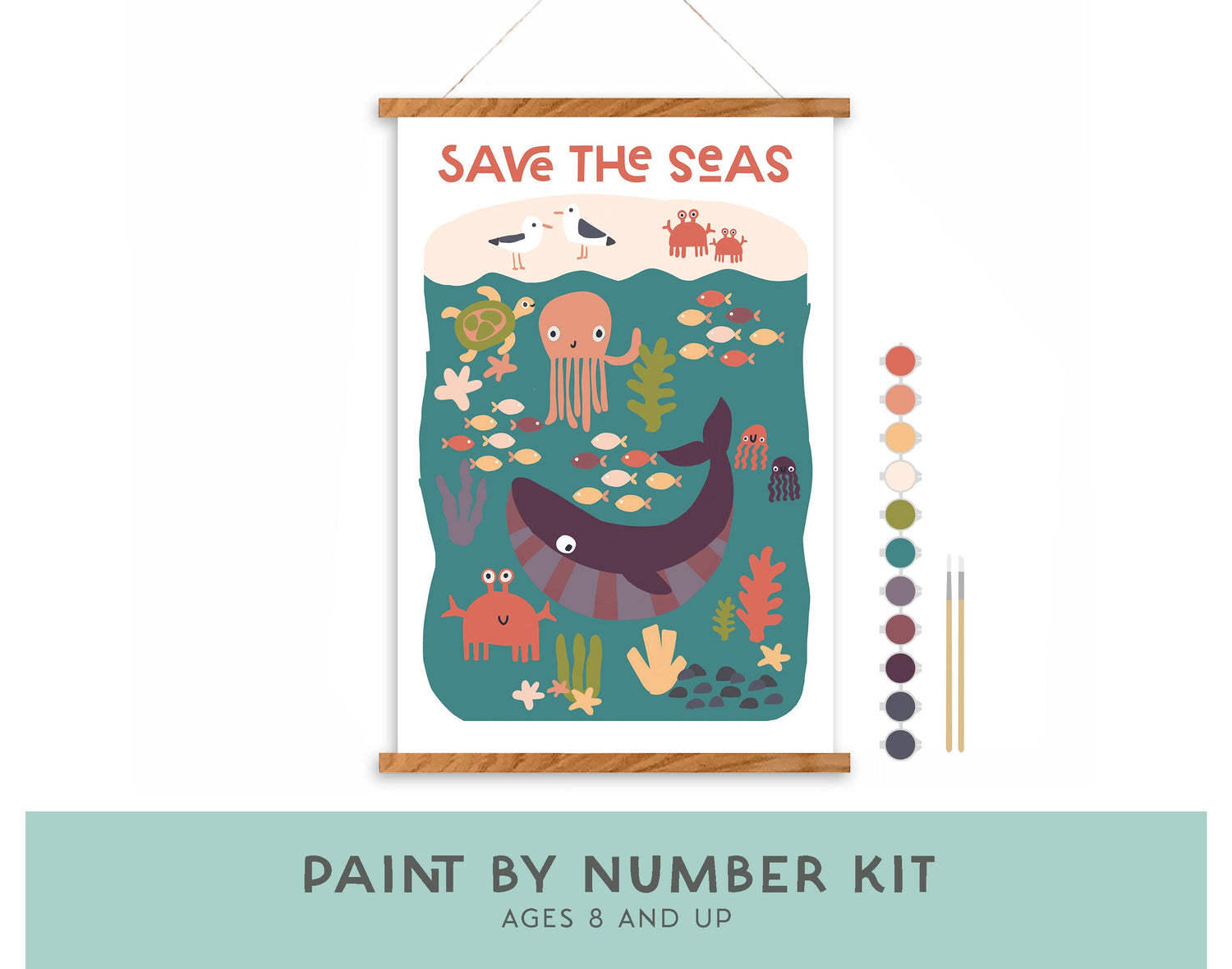 Save the Seas Kids Paint by Number Kit