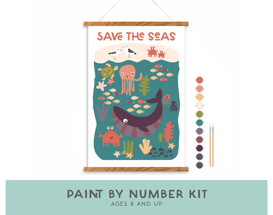 Save the Seas Paint by Number Kit