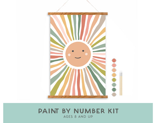 Smiley Sunshine Paint by Number Kit