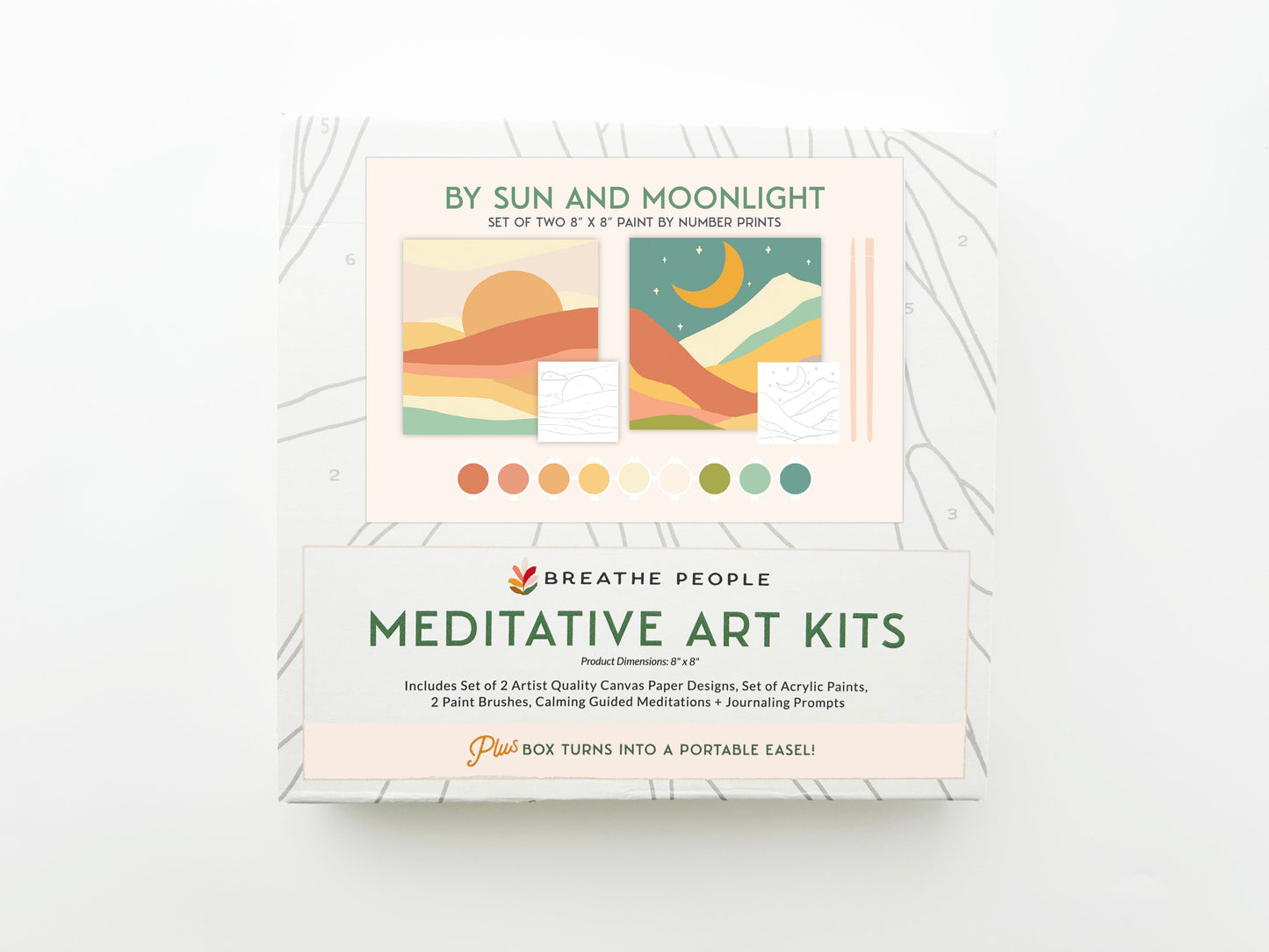 By Sun and Moonlight Meditative Art PBN Kits