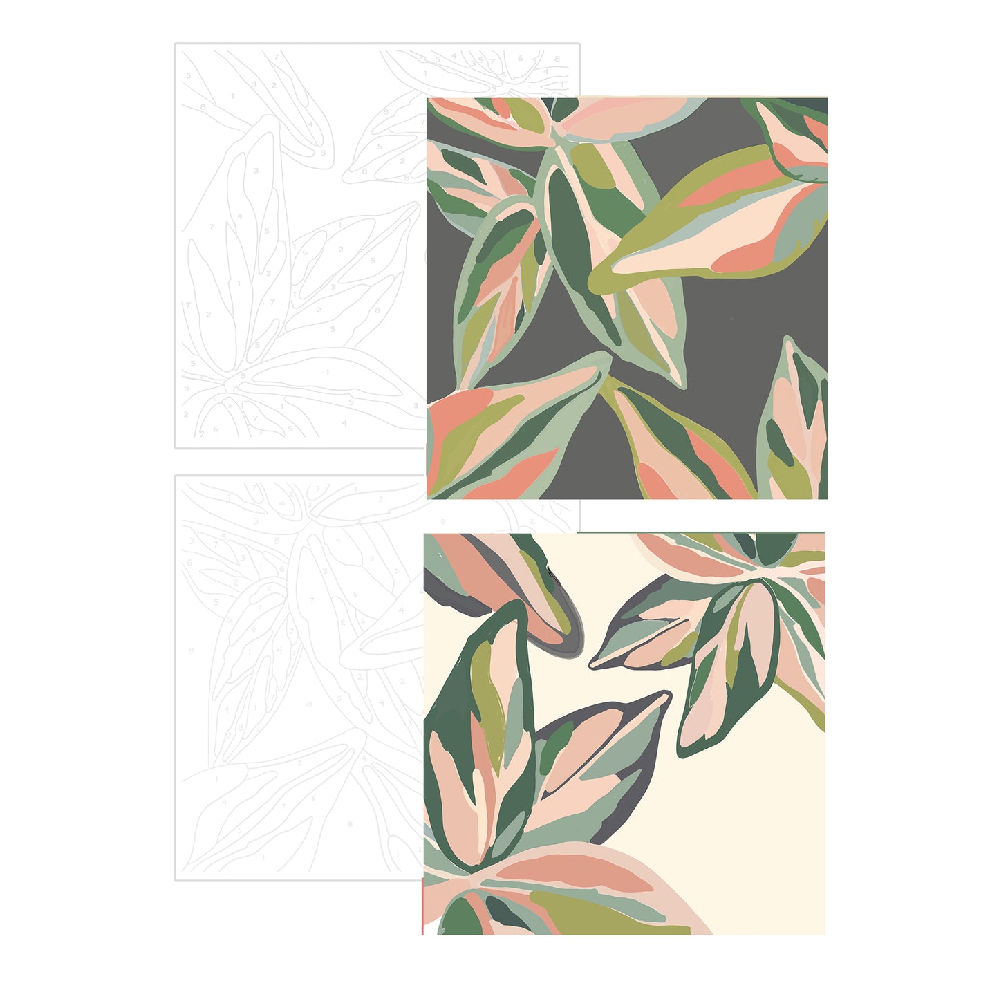 Calming Lush Tropicals Paint by Numbers Kits