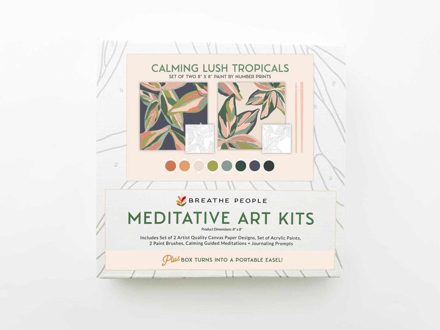 Calming Lush Tropicals PBN Kits