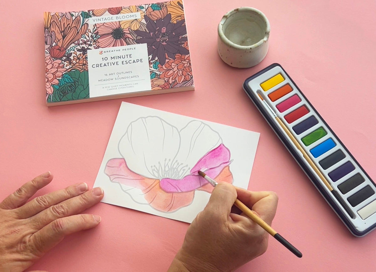 Vintage Bloom 10 Minute Creative Escape Gift Set