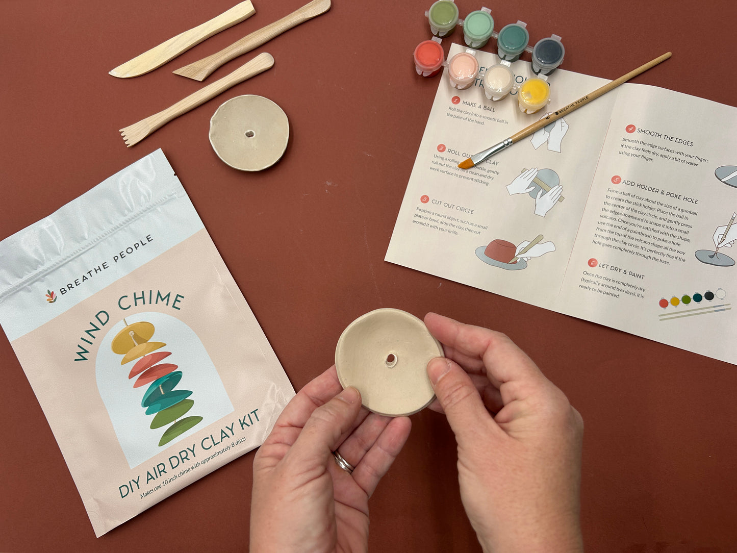 DIY Air Dry Clay Kit- Make Your Own Wind Chimes