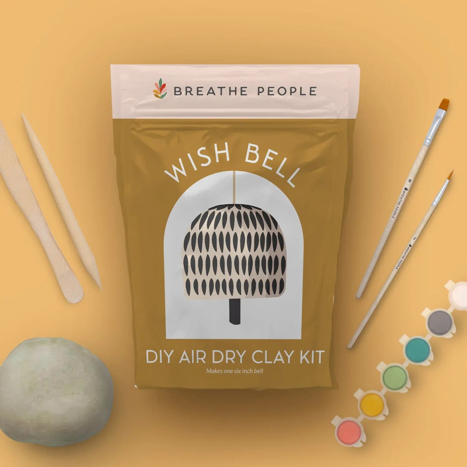 DIY Air Dry Clay Kit- Make Your Own Wish Bell