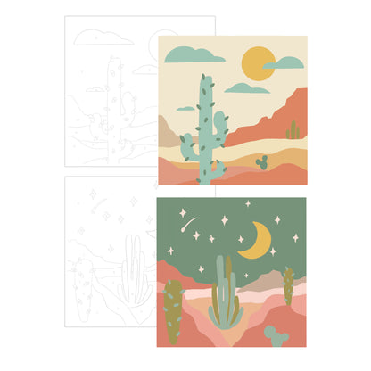 Zen Desert Botanicals Paint by Numbers Kits